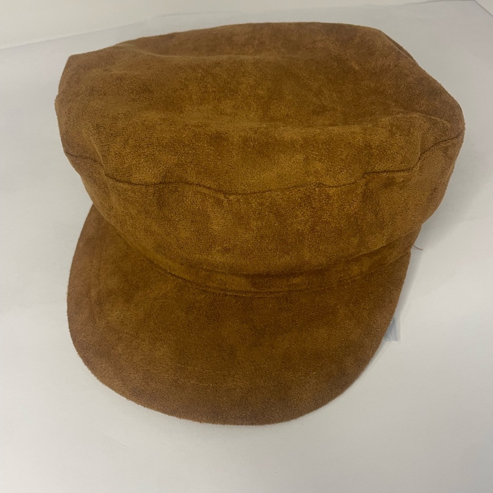 Rubi Brown Polyester Cabbie Hat